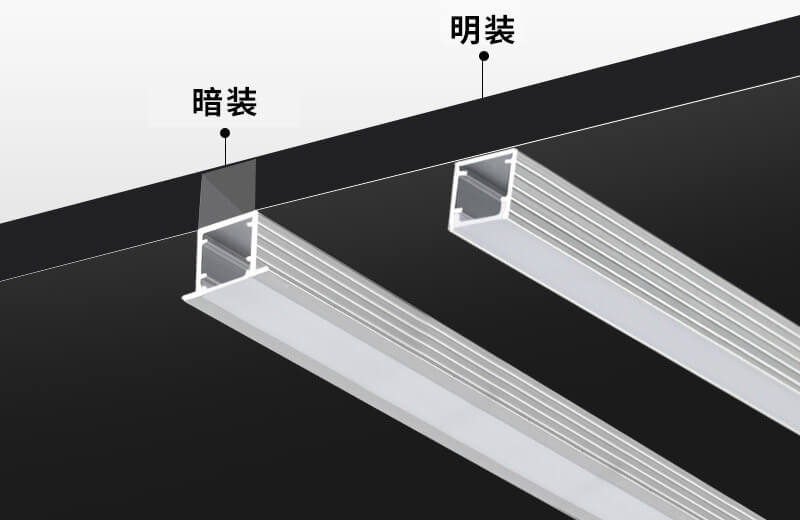 型材燈帶安裝